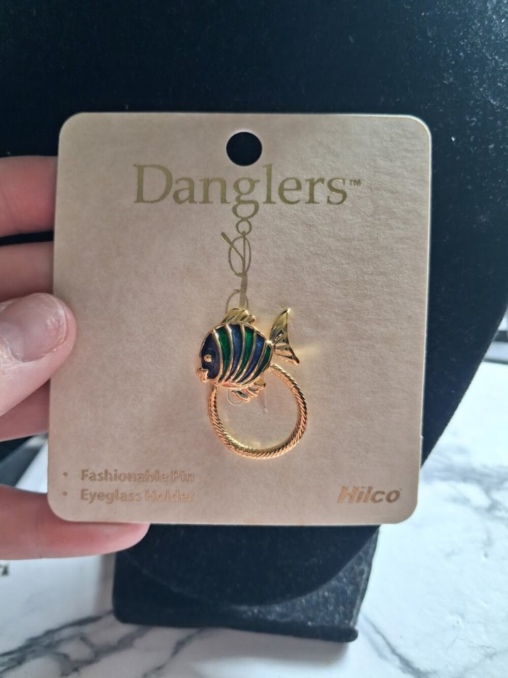 Vintage Fish Danglers brooch